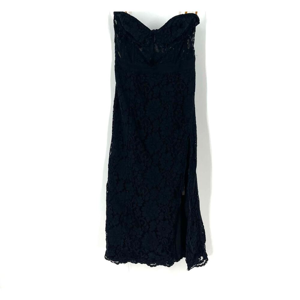 Fame‎ & Partners Black Lace Mariposa Dress Knee Length Size 2 - Picture 4 of 12